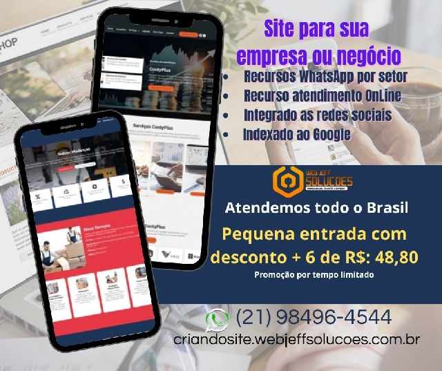 Criação de site e loja virtual